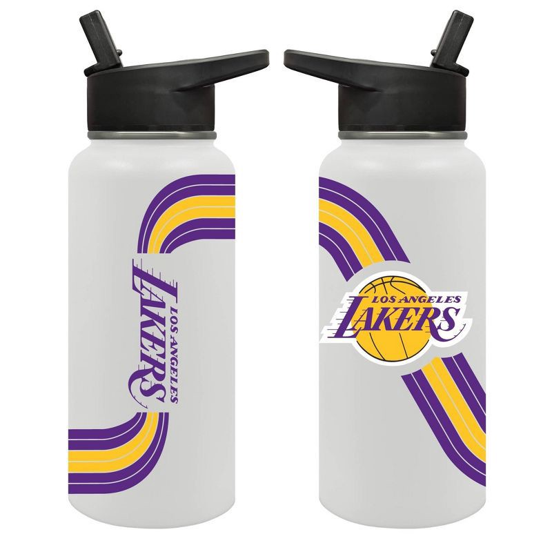 slide 3 of 5, NBA Los Angeles Lakers Retro Wave Thirst Water Bottle - 32oz, 32 oz