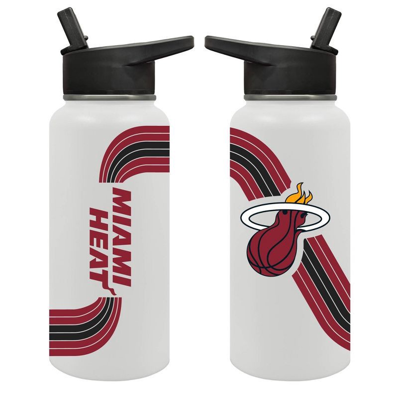 slide 3 of 5, NBA Miami Heat Retro Wave Thirst Water Bottle - 32oz, 32 oz