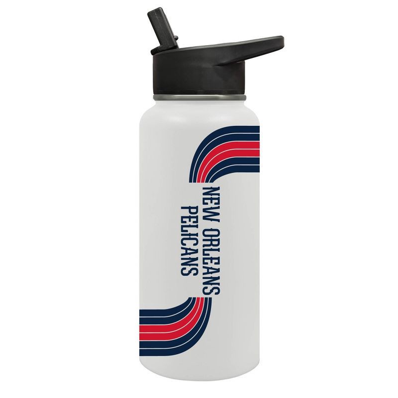 slide 2 of 5, NBA New Orleans Pelicans Retro Wave Thirst Water Bottle - 32oz, 32 oz
