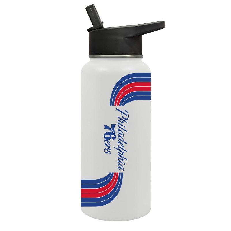 slide 2 of 5, NBA Philadelphia 76ers Retro Wave Thirst Water Bottle - 32oz, 32 oz