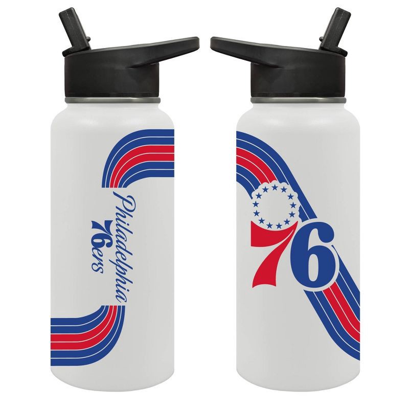 slide 3 of 5, NBA Philadelphia 76ers Retro Wave Thirst Water Bottle - 32oz, 32 oz