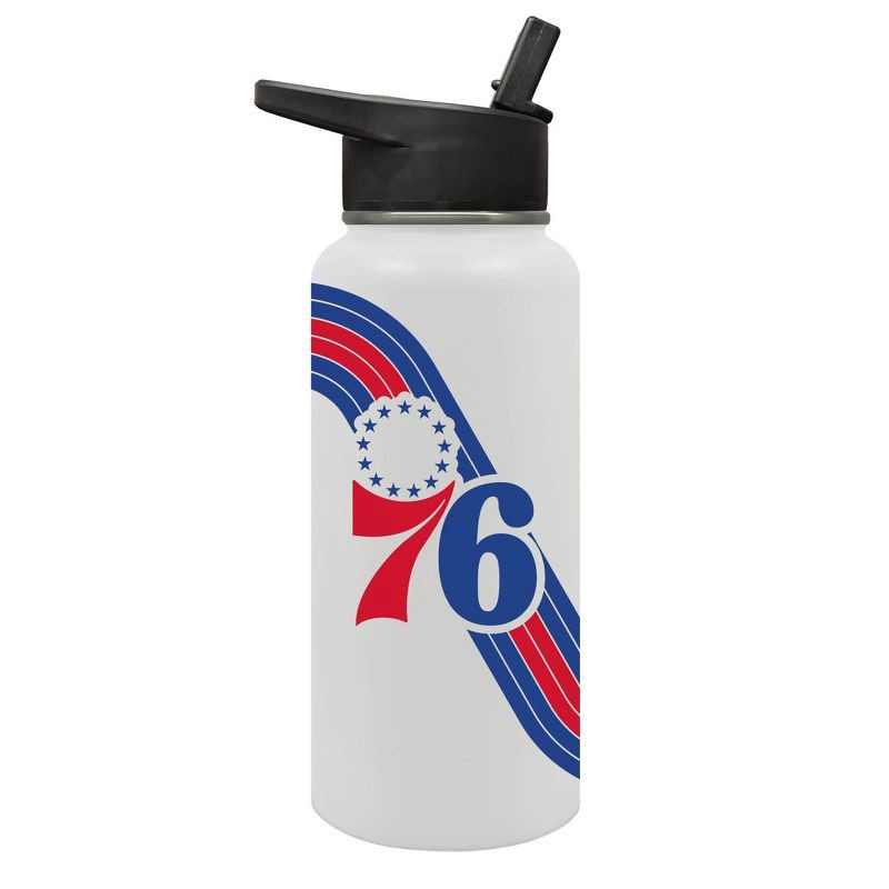 slide 1 of 5, NBA Philadelphia 76ers Retro Wave Thirst Water Bottle - 32oz, 32 oz