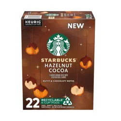 Starbucks Hazelnut Cocoa Flavored Italian Roast Keurig K-Cup Coffee Pods - 22ct