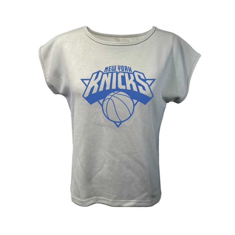 slide 1 of 4, NBA New York Knicks Women's Sand Dolman T-Shirt - L, 1 ct