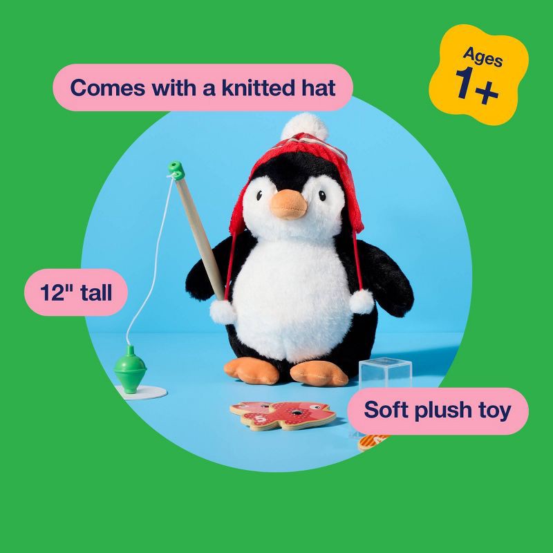 slide 4 of 4, 12'' Penguin with Hat Stuffed Animal - Gigglescape™, 1 ct