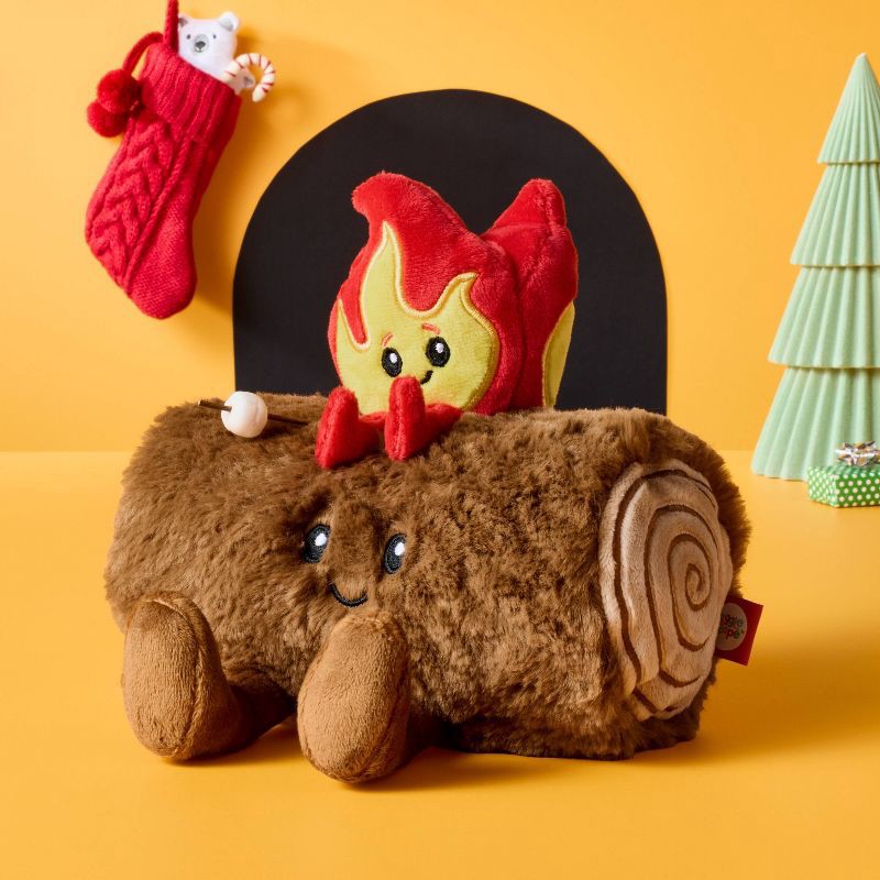 slide 2 of 3, 7" Yule Log Plush - Gigglescape™, 1 ct