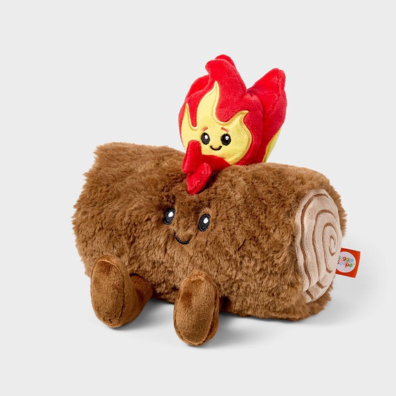 slide 3 of 3, 7" Yule Log Plush - Gigglescape™, 1 ct