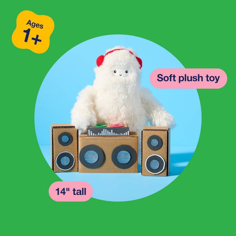 slide 4 of 4, 14'' Yeti Standing with Ear Muffs Stuffed Animal - Gigglescape™, 1 ct
