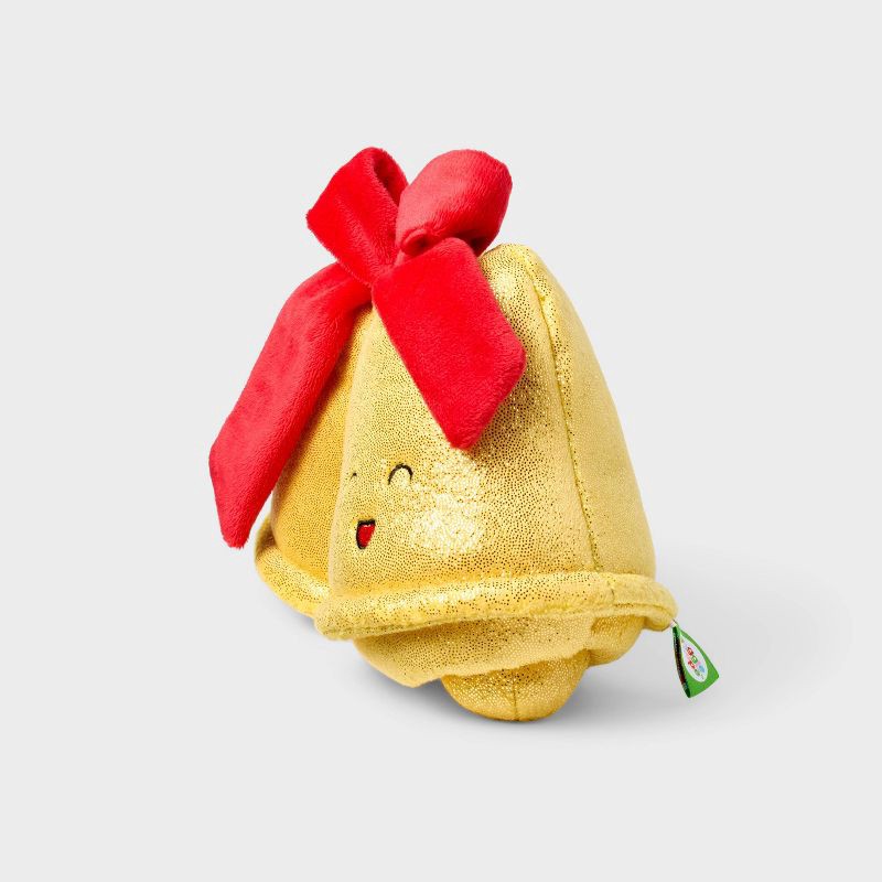 slide 3 of 3, 6" Bells with Bow Plush - Gigglescape™, 1 ct