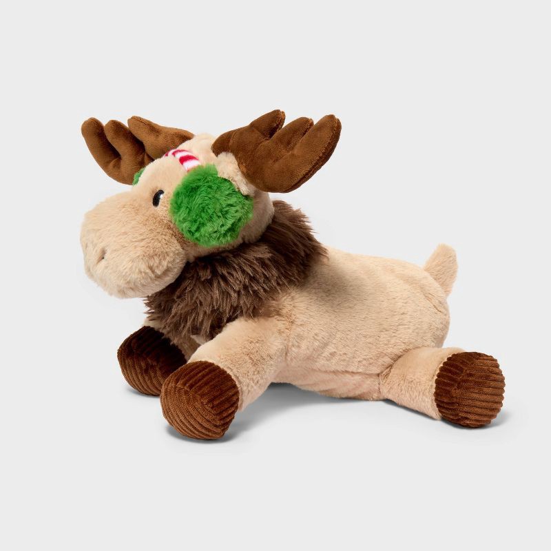 slide 3 of 3, 14'' Moose with Ear Muffs Stuffed Animal - Gigglescape™, 1 ct