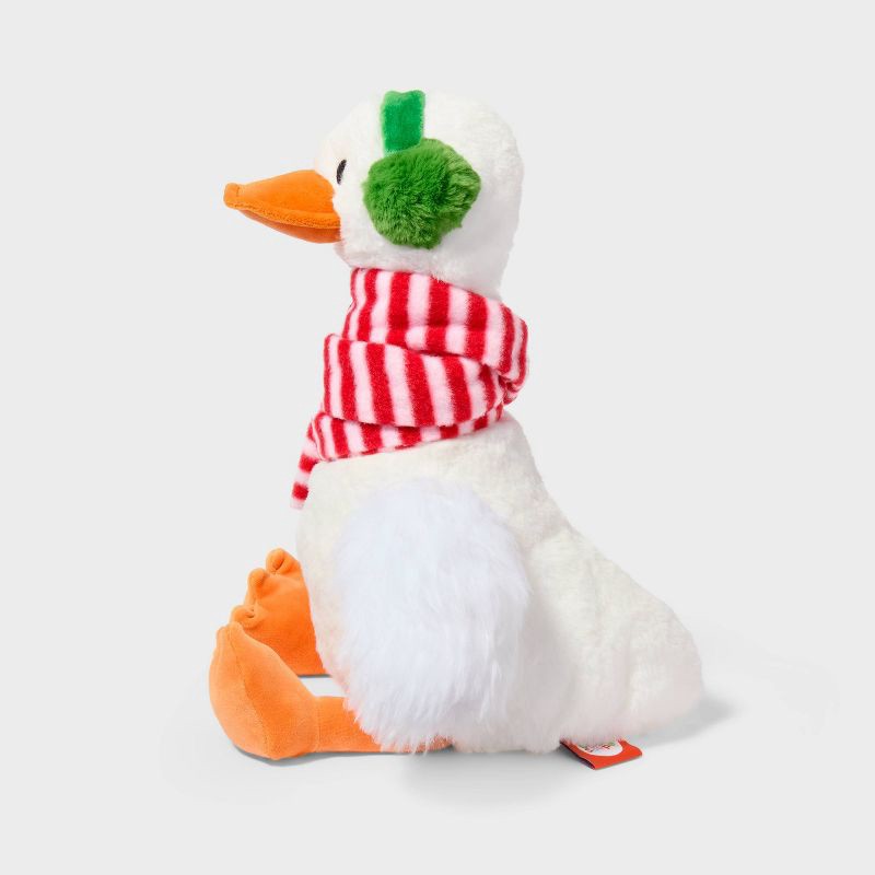 slide 3 of 3, 13'' Goose with Scarf and Ear Muffs Stuffed Animal - Gigglescape™, 1 ct