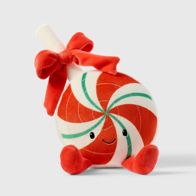 slide 1 of 5, 9" Peppermint Lollipop Plush - Gigglescape™, 1 ct