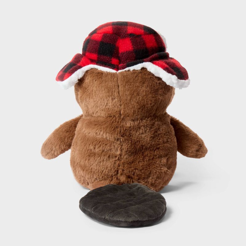 slide 3 of 3, 10.5'' Beaver with Hat Stuffed Animal - Gigglescape™, 1 ct