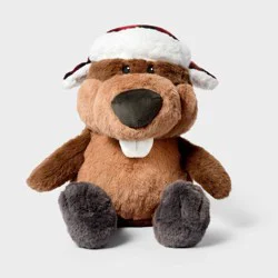 10.5'' Beaver with Hat Stuffed Animal - Gigglescape™