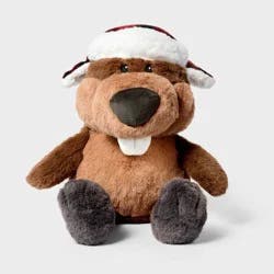10.5'' Beaver with Hat Stuffed Animal - Gigglescape™
