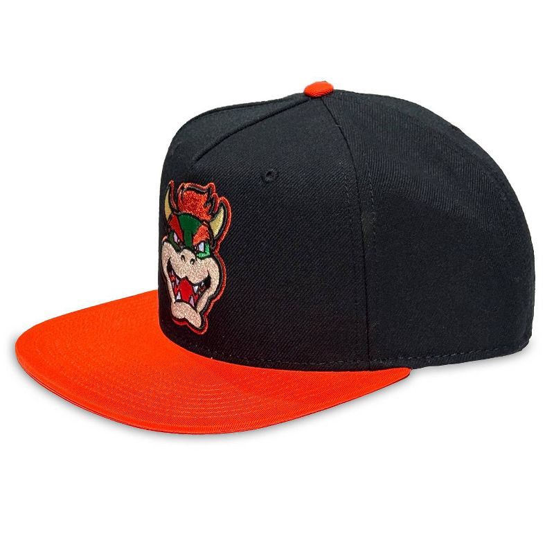 slide 2 of 6, Nintendo Bowser Flatbill Snapback Hat, 1 ct