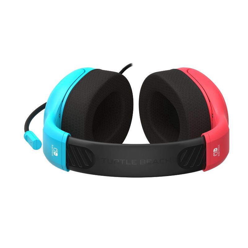 slide 10 of 13, Turtle Beach Airlite Fit Wired Headset for Nintendo Switch - Neon Blue/Red: Lightweight Design, On-Ear Volume Control, 1 ct