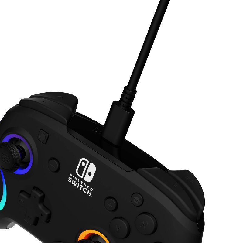 slide 12 of 16, PDP Afterglow Wave Wireless Controller with Motion for Nintendo Switch - Black: Ergonomic Bluetooth Gamepad, Rechargeable Battery, 1 ct
