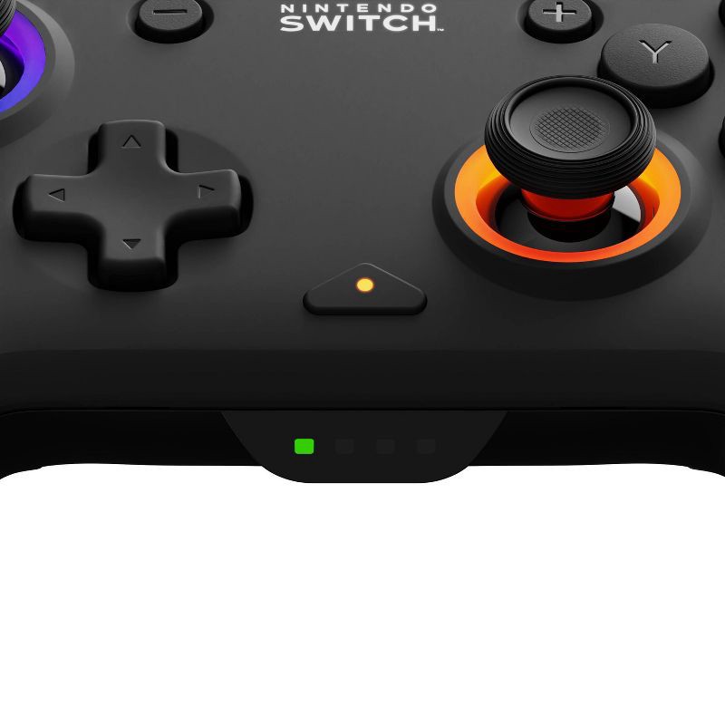 slide 13 of 16, PDP Afterglow Wave Wireless Controller with Motion for Nintendo Switch - Black: Ergonomic Bluetooth Gamepad, Rechargeable Battery, 1 ct