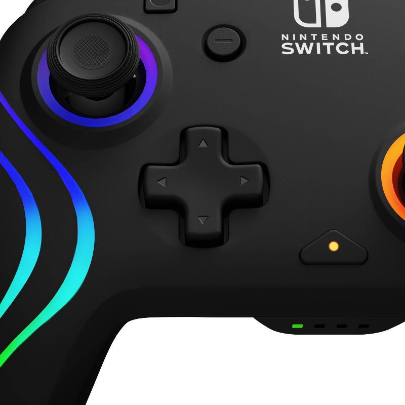 slide 14 of 16, PDP Afterglow Wave Wireless Controller with Motion for Nintendo Switch - Black: Ergonomic Bluetooth Gamepad, Rechargeable Battery, 1 ct