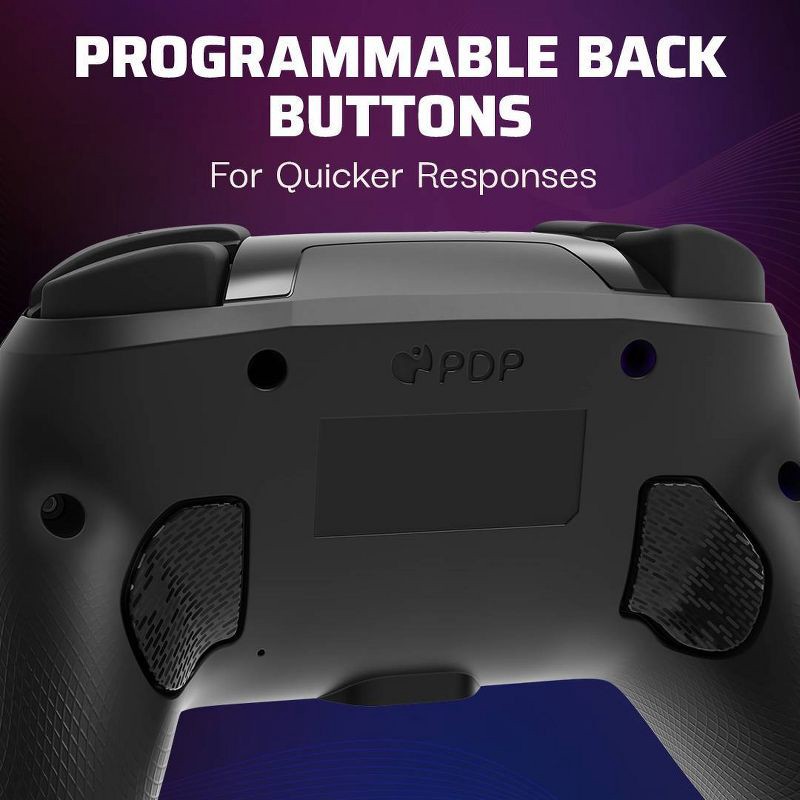 slide 4 of 16, PDP Afterglow Wave Wireless Controller with Motion for Nintendo Switch - Black: Ergonomic Bluetooth Gamepad, Rechargeable Battery, 1 ct
