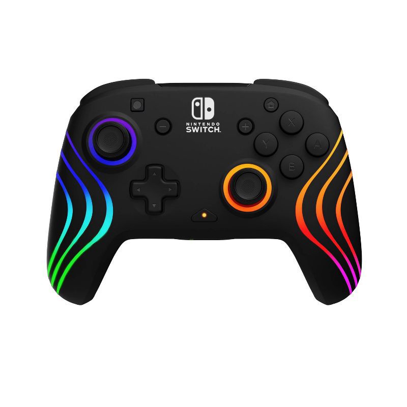 slide 9 of 16, PDP Afterglow Wave Wireless Controller with Motion for Nintendo Switch - Black: Ergonomic Bluetooth Gamepad, Rechargeable Battery, 1 ct