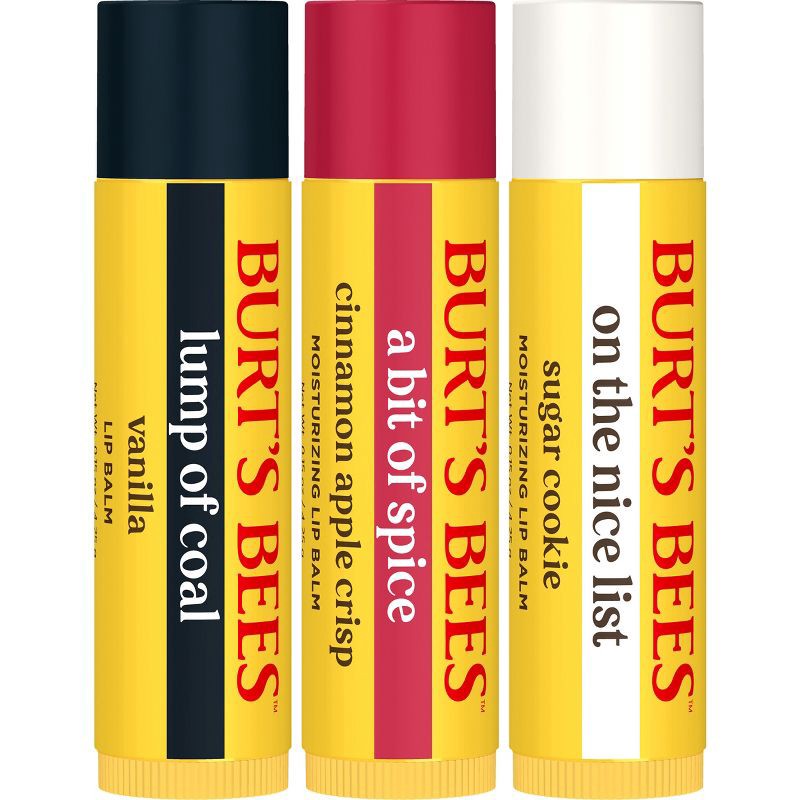 slide 2 of 11, Burt's Bees Naughty, Nice or A Bit of Spice Holiday Limited Edition Lip Balm Gift Set - 3ct/0.15oz, 3 ct; 0.15 oz