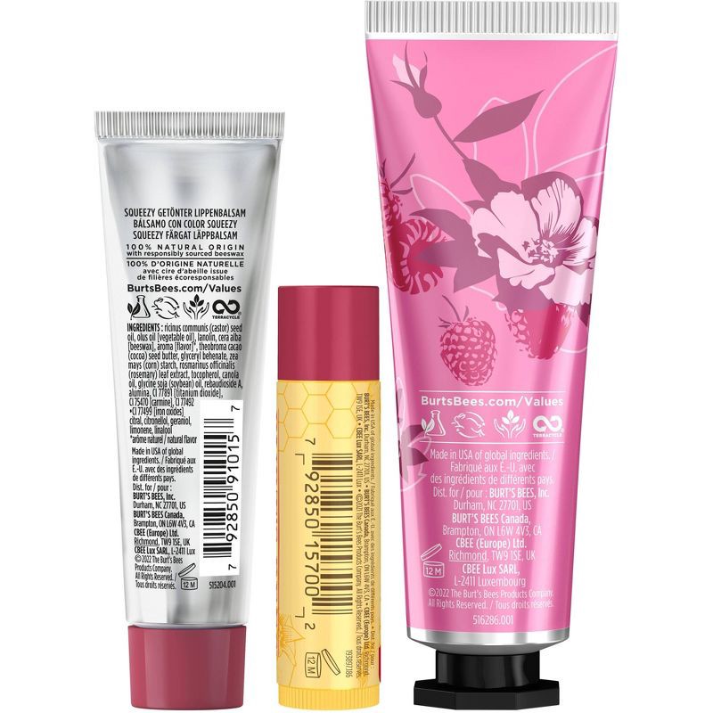 slide 6 of 6, Burt's Bees Holiday Limited Edition Stocking Stuffer Lip Balm Gift Set - Merry Berry - 3pc, 3 ct