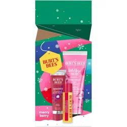 Burt's Bees Holiday Limited Edition Stocking Stuffer Lip Balm Gift Set - Merry Berry - 3pc