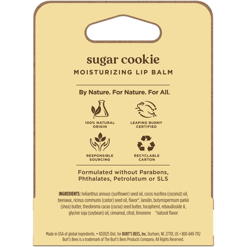 slide 9 of 9, Burt's Bees Holiday Limited Edition Stocking Stuffer Moisturizing Lip Balm - Sugar Cookie Blister - 0.15oz, 0.15 oz