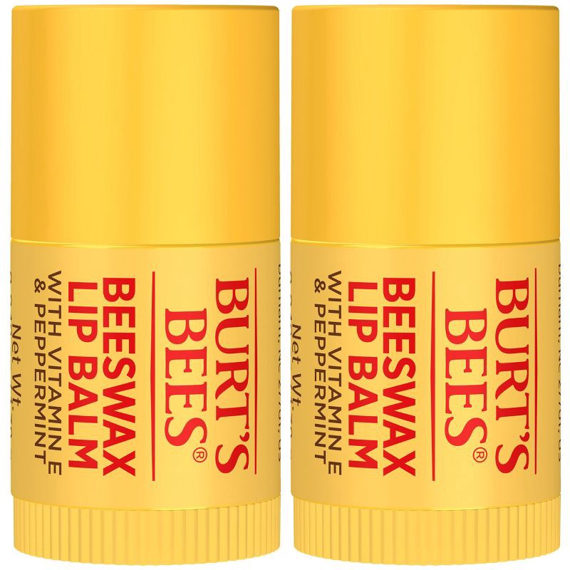 slide 2 of 11, Burt's Bees Holiday Limited Edition Stocking Stuffer Mini Lip Balms - Beeswax - 0.049oz/2ct, 0.049 oz, 2 ct