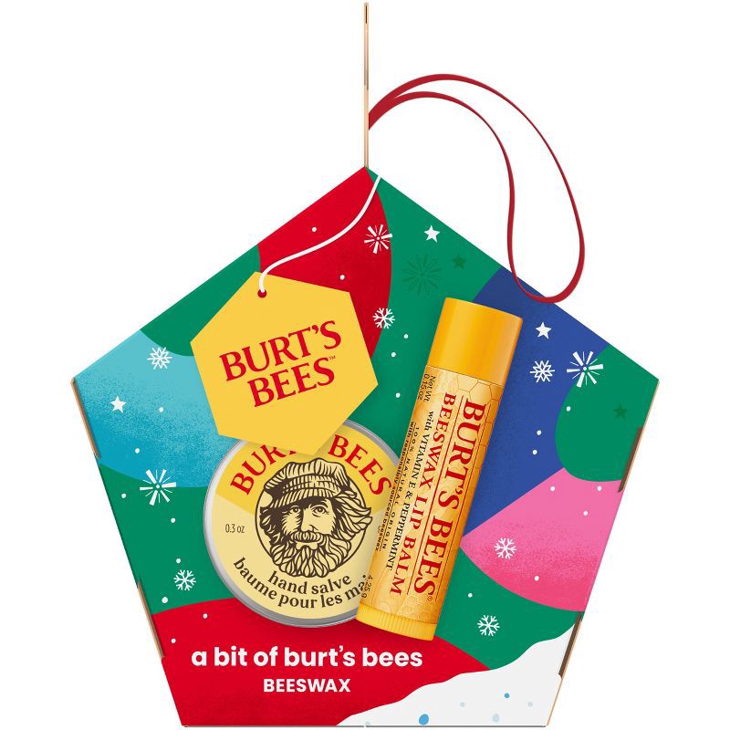 slide 2 of 10, Burt's Bees Holiday Stocking Stuffer Bit of Burt's Gift Set - Beeswax - 2pc, 2 ct
