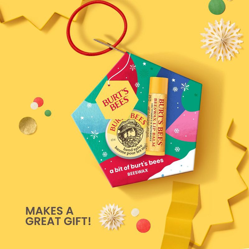 slide 5 of 10, Burt's Bees Holiday Stocking Stuffer Bit of Burt's Gift Set - Beeswax - 2pc, 2 ct