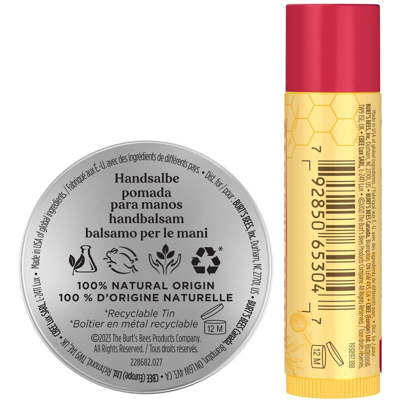 slide 9 of 9, Burt's Bees Holiday Stocking Stuffer Bit of Burt's Lip Balm Gift Set - Cranberry Spritz - 2pc, 2 ct