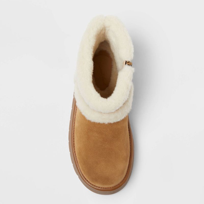 slide 3 of 4, Women's Luma Boots with Memory Foam Insole - Universal Thread™ Cognac 11, 1 ct