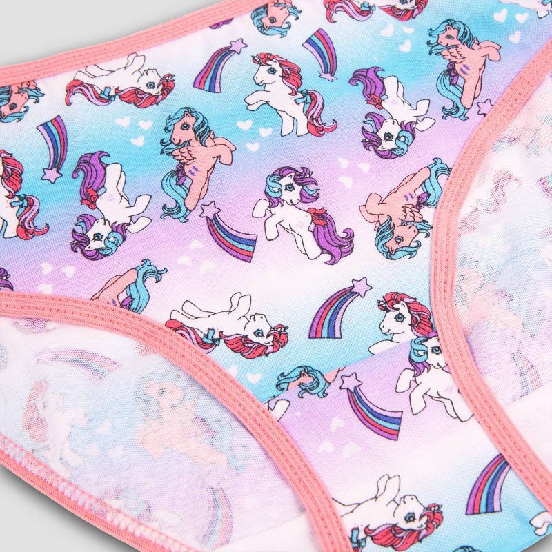 slide 4 of 4, Girls' My Little Pony 7pk Cotton Briefs - 8, 7 ct