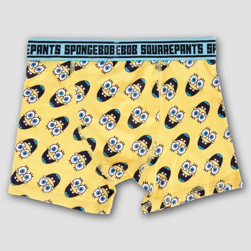 slide 3 of 4, Boys' SpongeBob SquarePants 4pk Athletic Boxer Briefs - 8, 4 ct