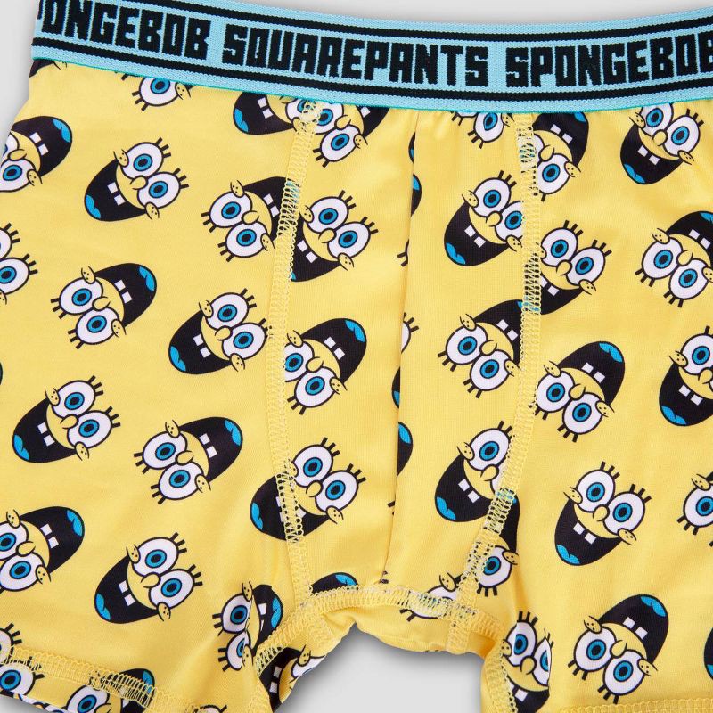slide 4 of 4, Boys' SpongeBob SquarePants 4pk Athletic Boxer Briefs - 8, 4 ct