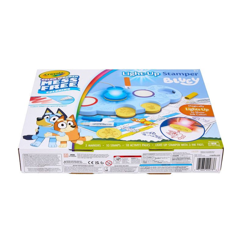 slide 6 of 6, Crayola Magic Light Up Bluey Stamper Art Set, Toddler Mess Free Coloring and Stamping Kit, Holiday Gift for Kids, Bluey Toys, Ages 3+, 1 ct