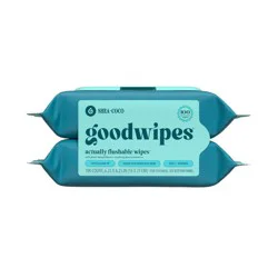 Goodwipes Flushable Personal Wipes - Shea-Coco - 50ct/2pk