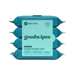 Goodwipes Flushable Personal Wipes - Shea-Coco - 50ct/4pk