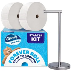 Charmin Toilet Paper Ultra Soft Forever Roll Starter Kit - 2 Rolls - 1700 Sheet