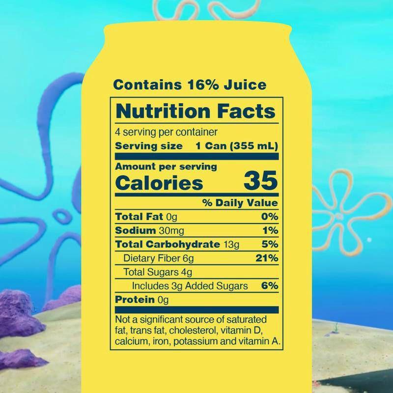 slide 5 of 9, OLIPOP Spongebob Pineapple Paradise Soda - 4pk/12 fl oz Cans, 4 ct; 12 fl oz