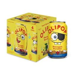 OLIPOP Spongebob Pineapple Paradise Soda - 4pk/12 fl oz Cans