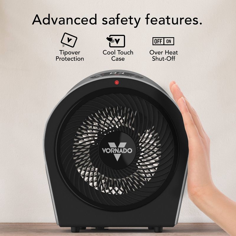 slide 3 of 7, Vornado Velocity 5R Indoor Heater Cool Gray, 1 ct