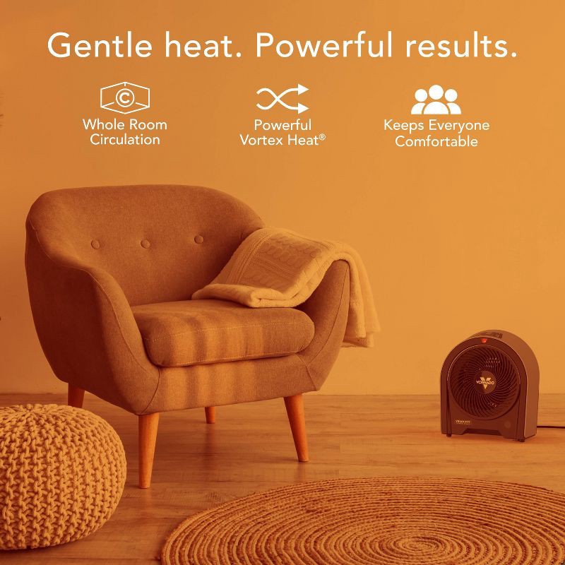 slide 4 of 7, Vornado Velocity 5R Indoor Heater Cool Gray, 1 ct