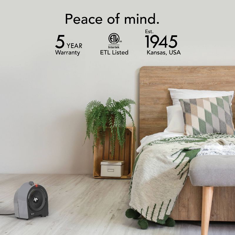 slide 5 of 7, Vornado Velocity 5R Indoor Heater Cool Gray, 1 ct