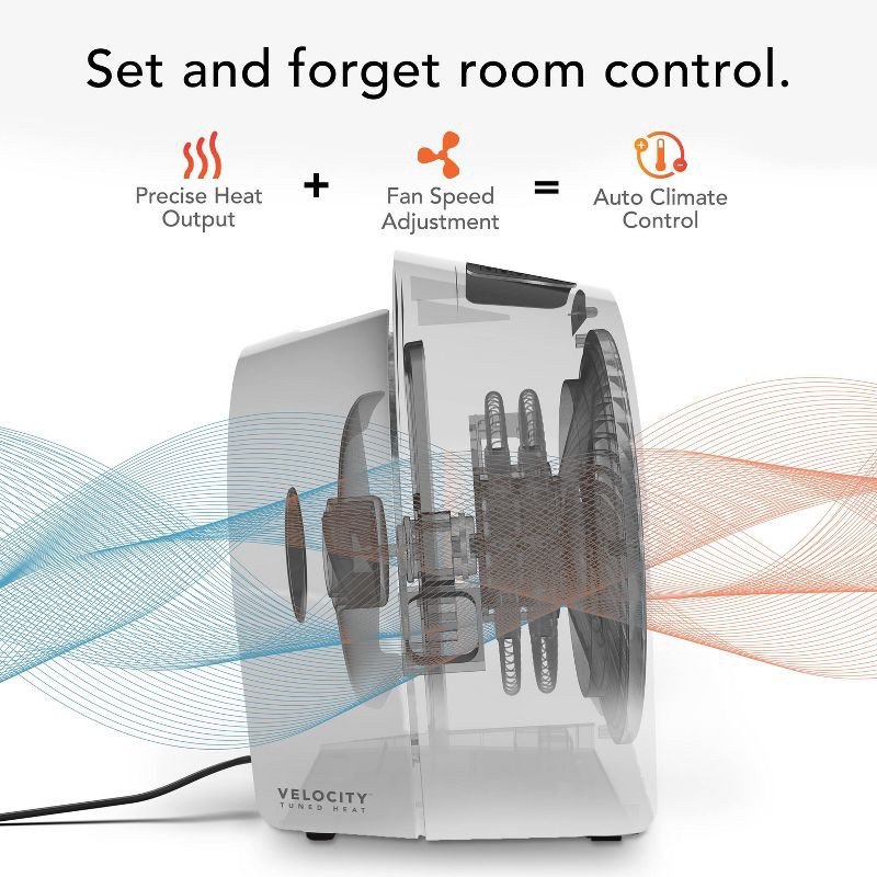 slide 6 of 7, Vornado Velocity 5R Indoor Heater Cool Gray, 1 ct