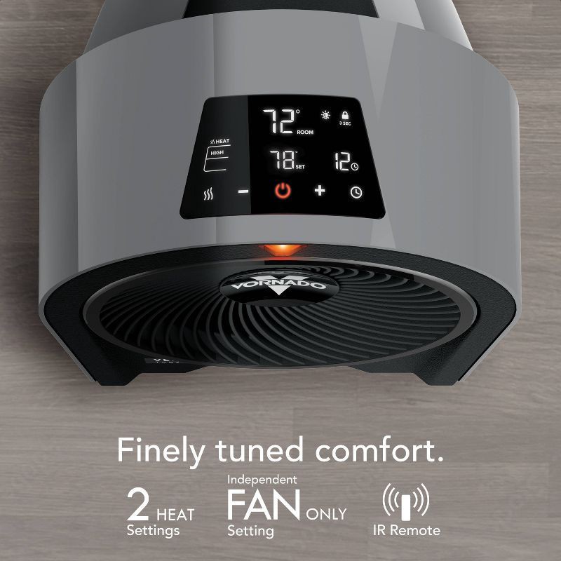 slide 7 of 7, Vornado Velocity 5R Indoor Heater Cool Gray, 1 ct
