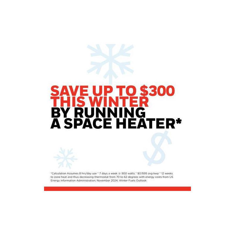 slide 3 of 8, Honeywell Uber Heat 5 Ceramic Heater Black, 1 ct